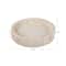Hello Honey® 17" Whitewashed Round Hand-Carved Decorative Paulownia Wood Tray